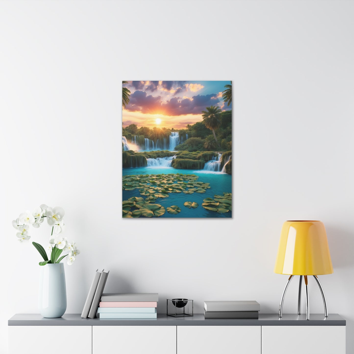 Majestic Waterfalls Art Canvas Ed. 41