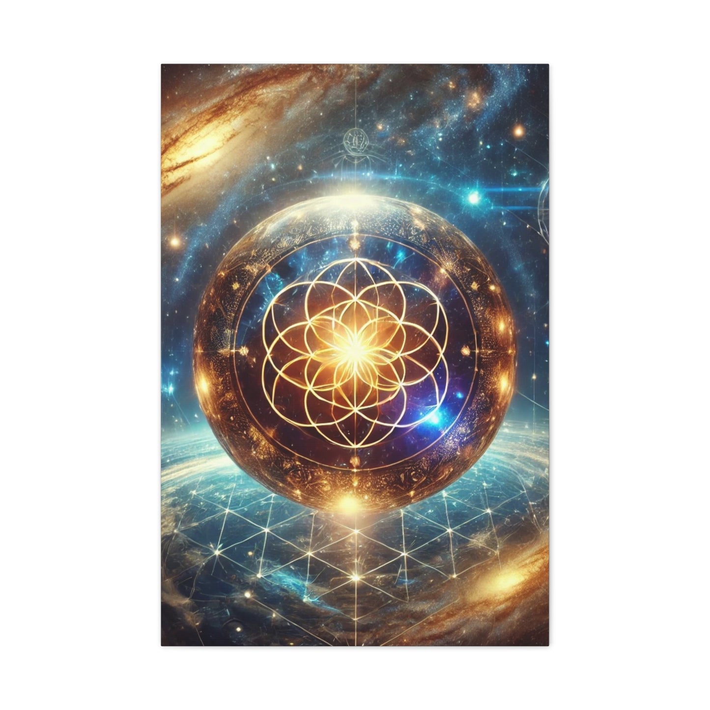 Sacred Geometry Art Canvas Ed. 53