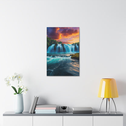 Majestic Waterfalls Art Canvas Ed. 46