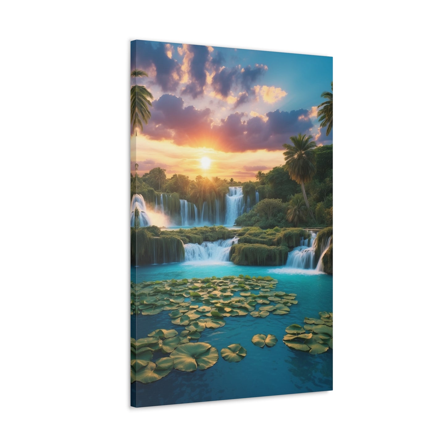 Majestic Waterfalls Art Canvas Ed. 41