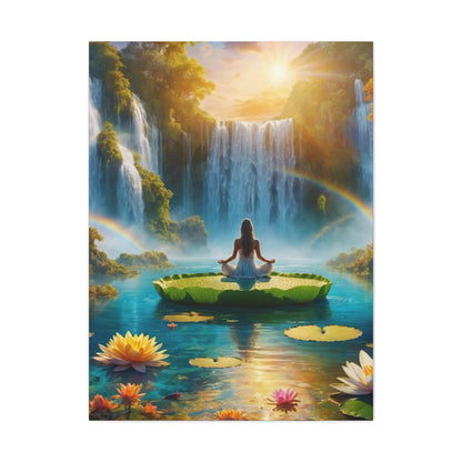 Blissful Lotus Art Canvas Ed. 18