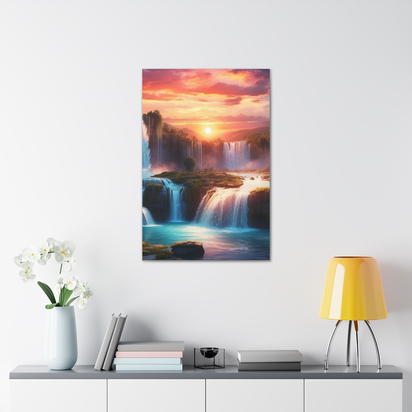 Majestic Waterfalls Art Canvas Ed. 26