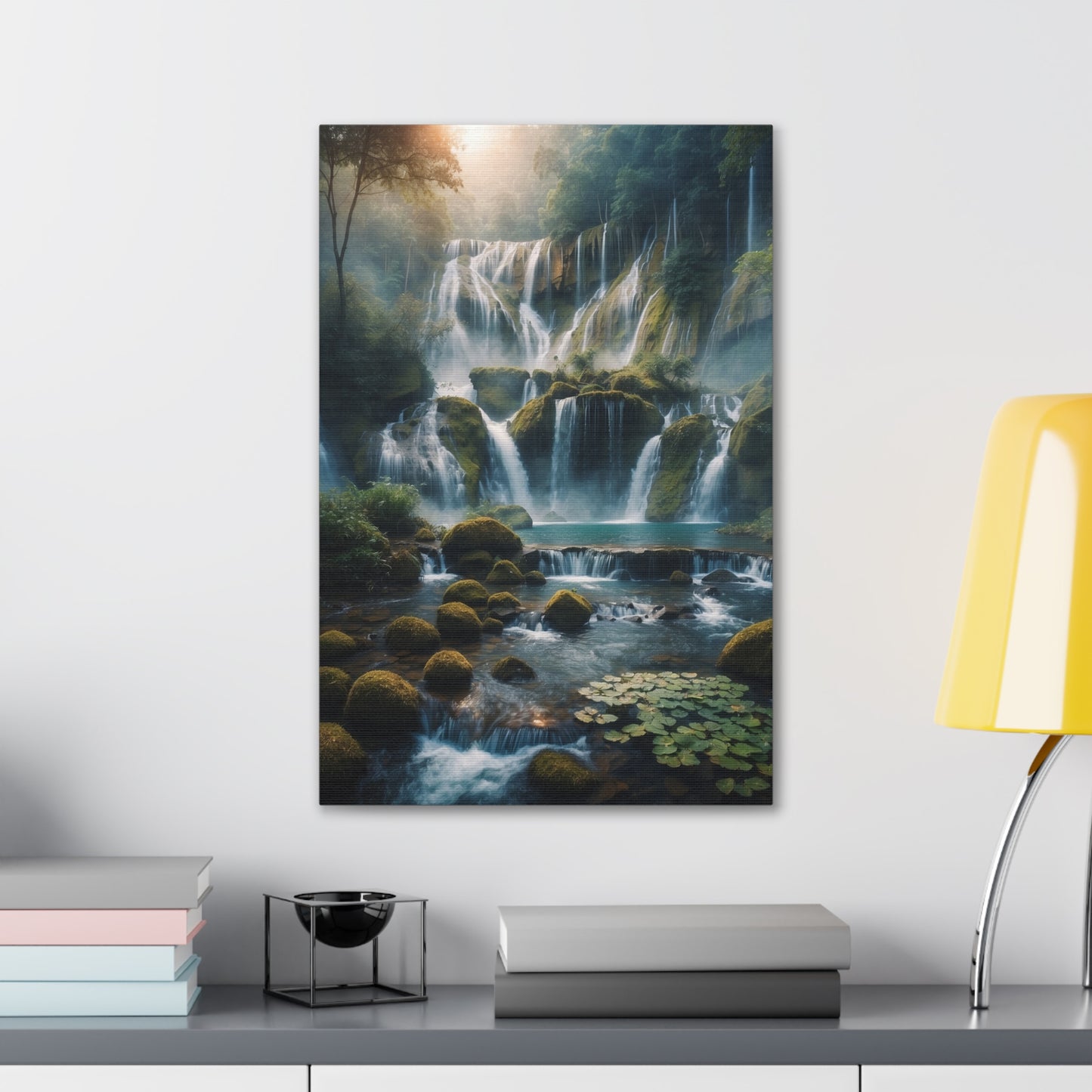 Majestic Waterfalls Art Canvas Ed. 14