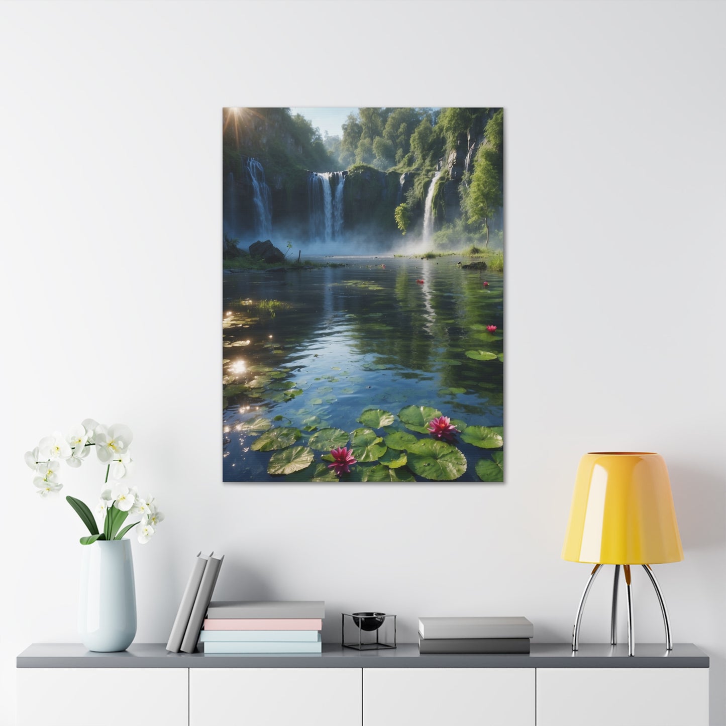 Majestic Waterfalls Art Canvas Ed. 6