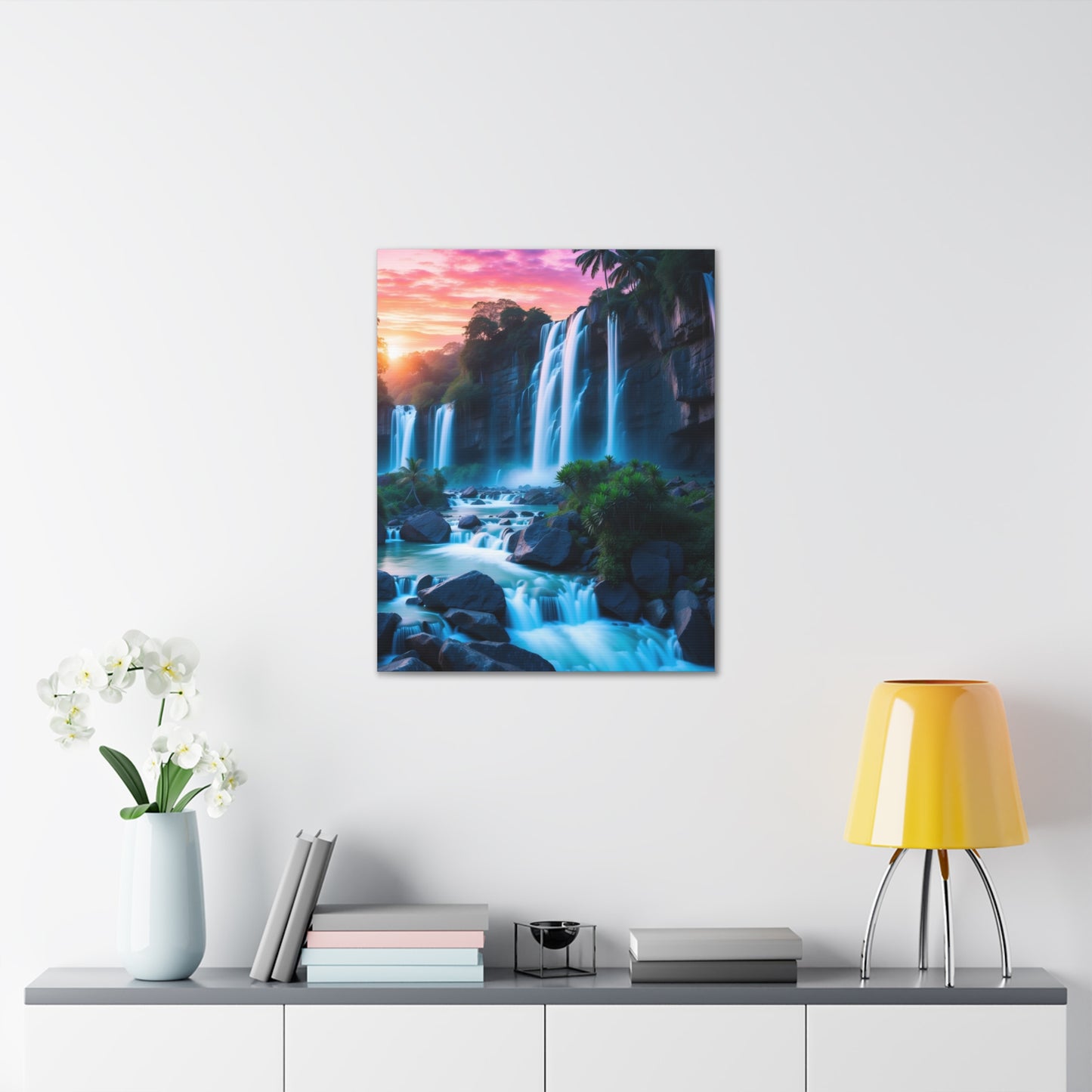 Majestic Waterfalls Art Canvas Ed. 37