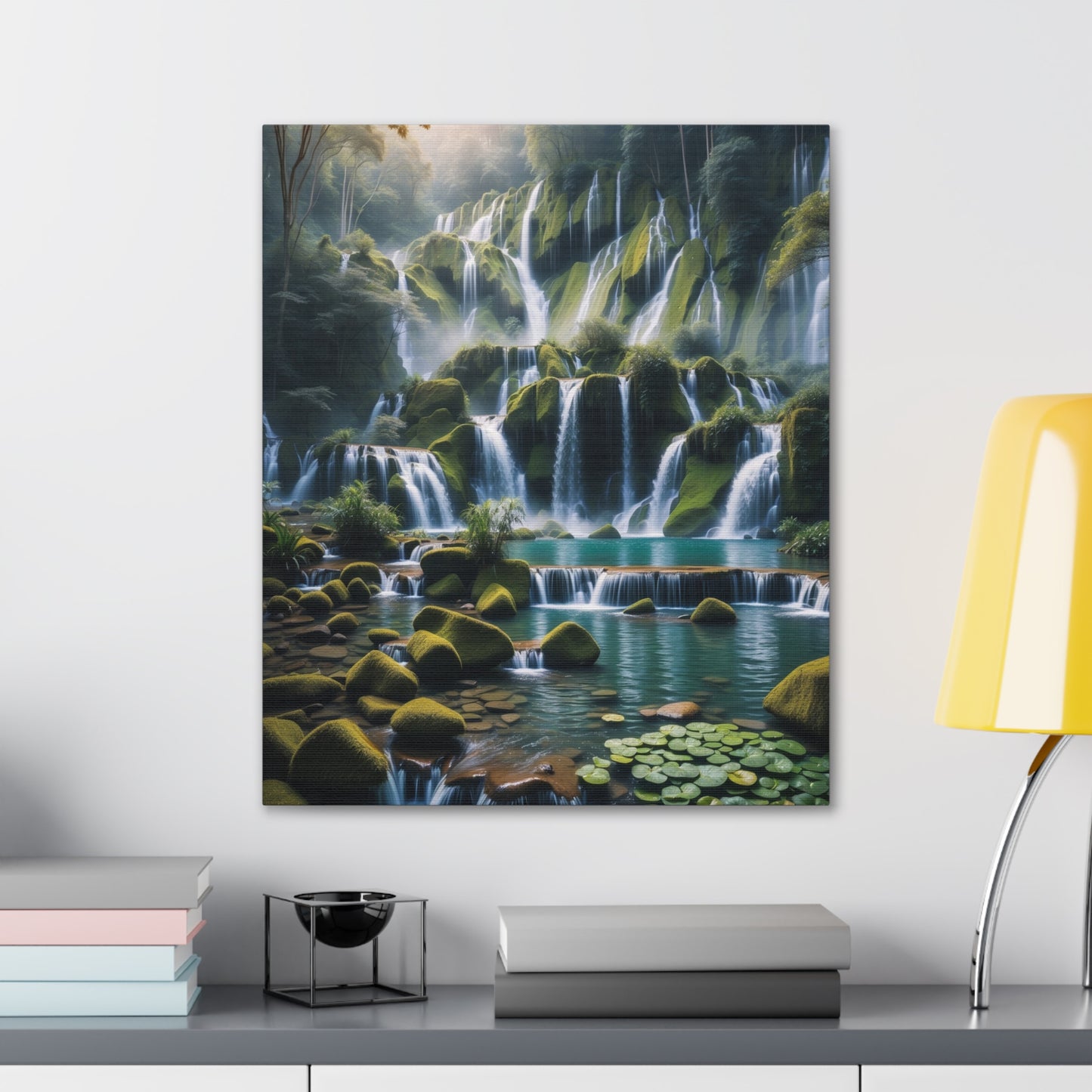 Majestic Waterfalls Art Canvas Ed. 13