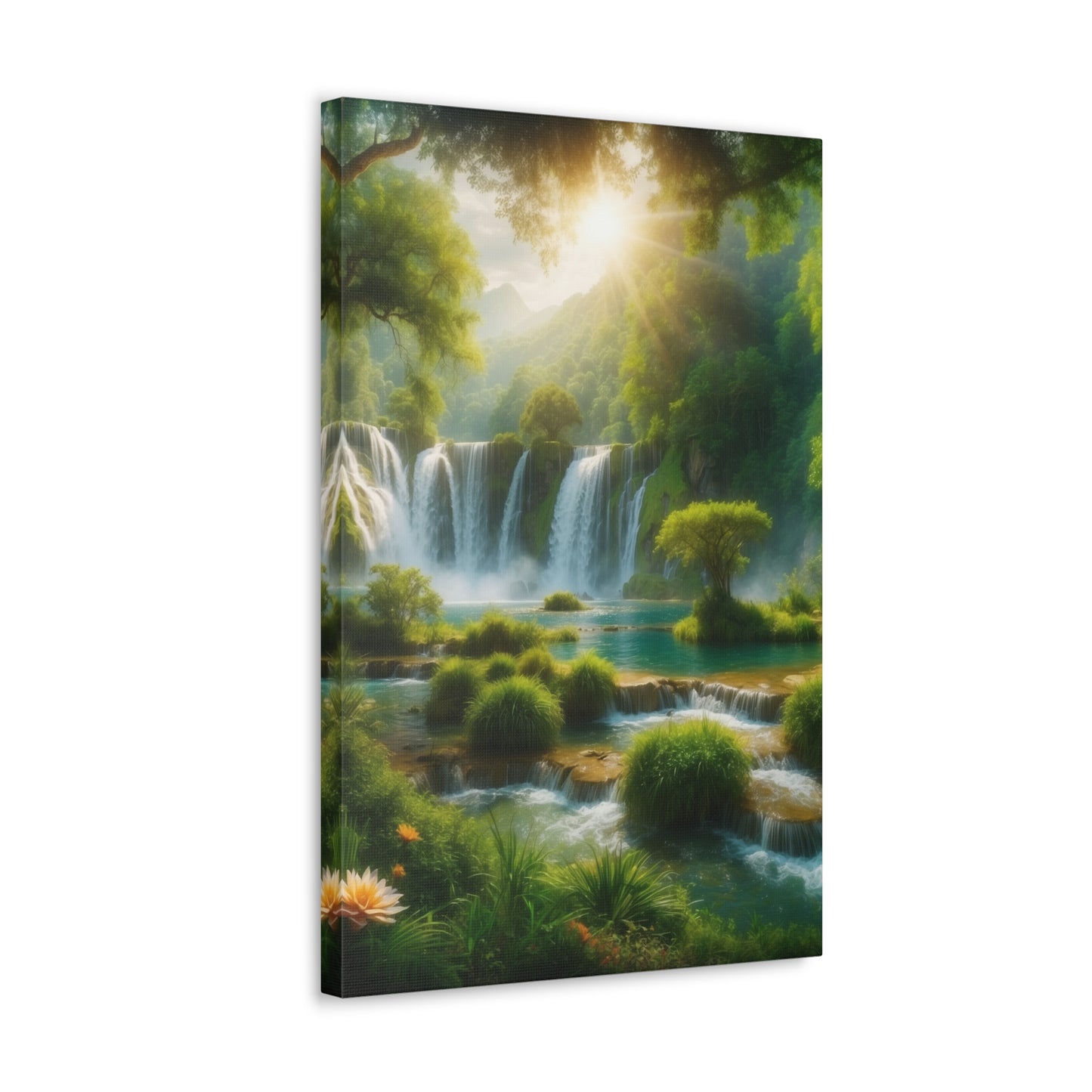 Majestic Waterfalls Art Canvas Ed. 2