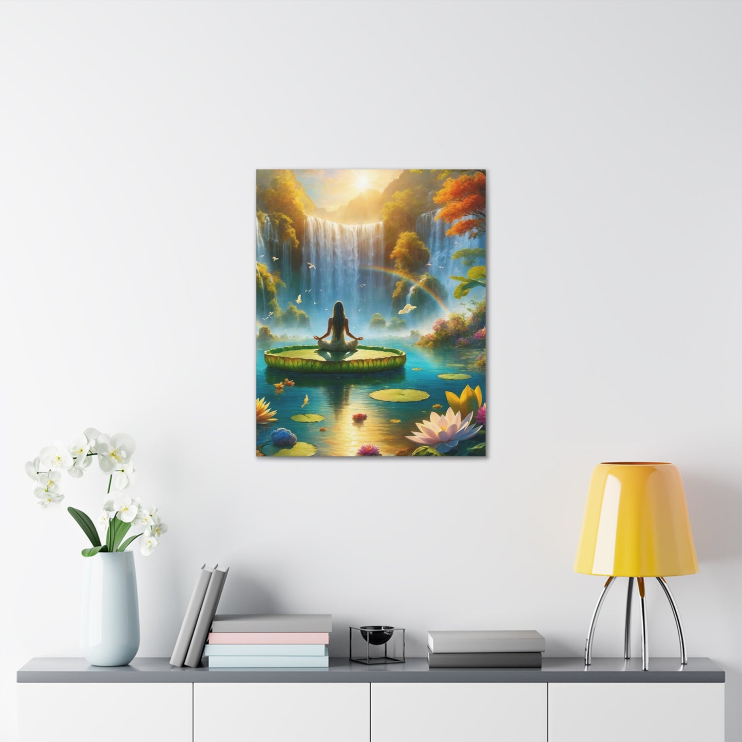 Blissful Lotus Art Canvas Ed. 16