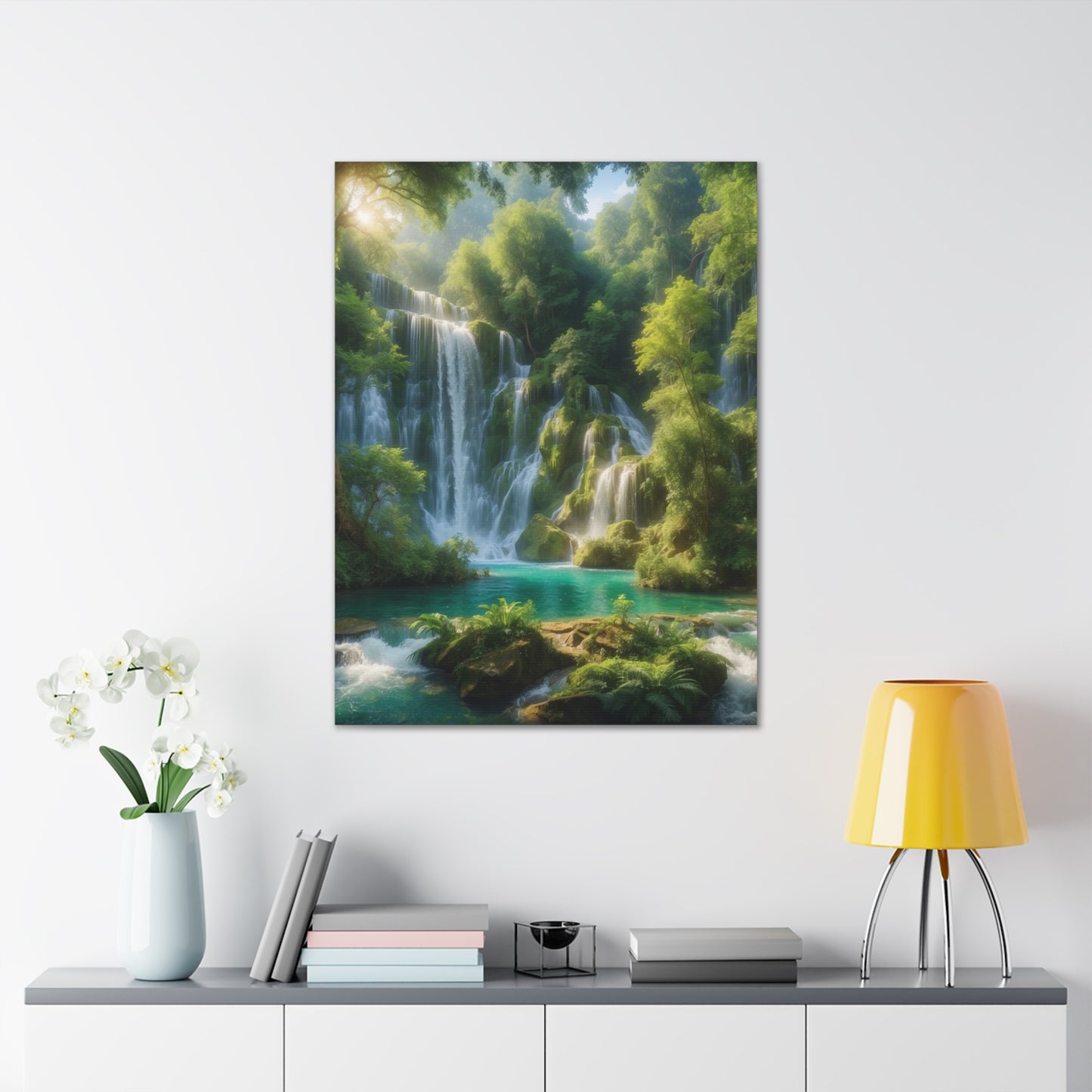 Majestic Waterfalls Art Canvas Ed. 3