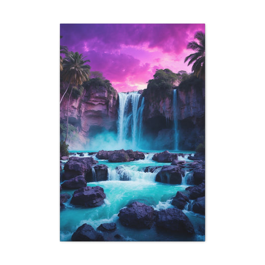 Majestic Waterfalls Art Canvas Ed. 30