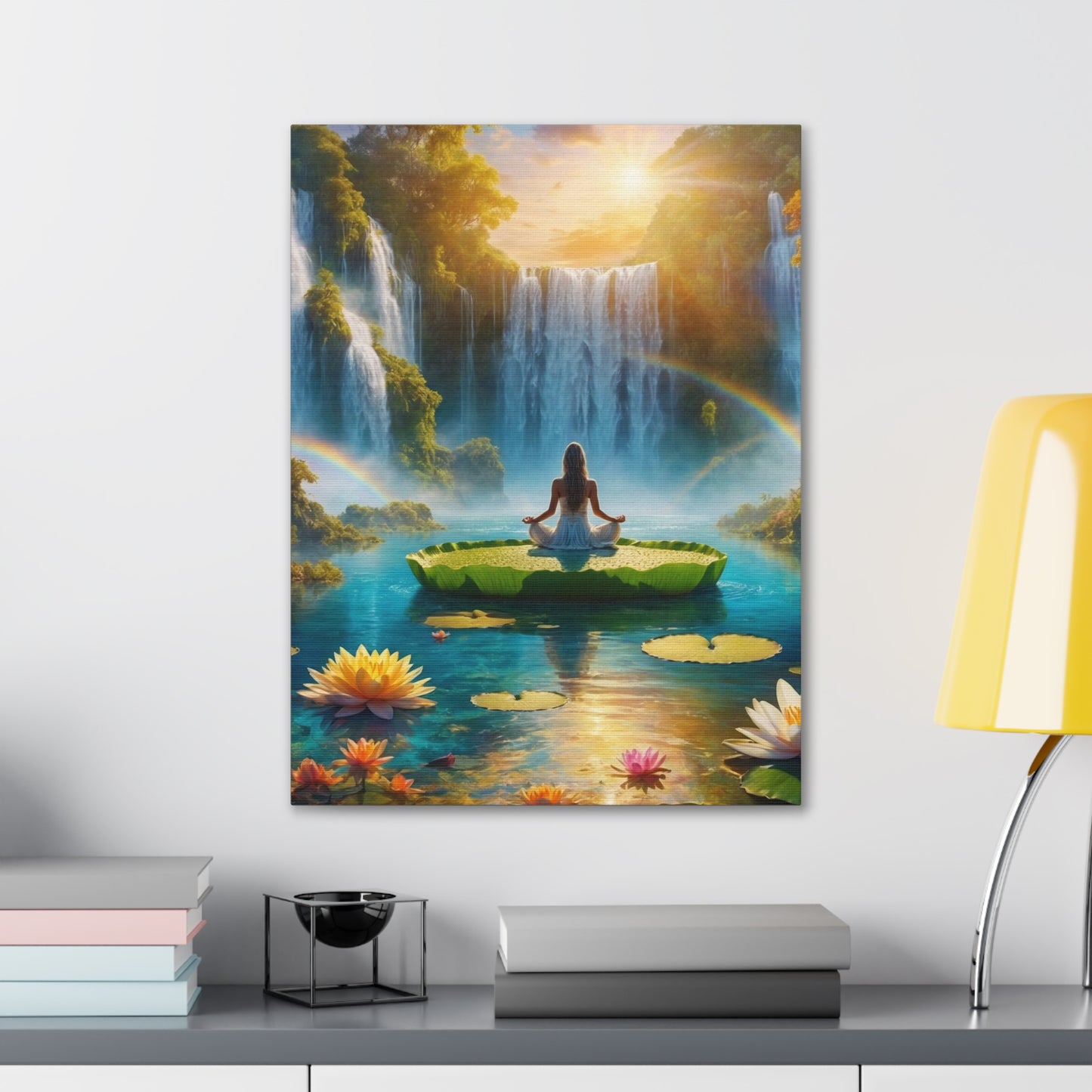 Blissful Lotus Art Canvas Ed. 18