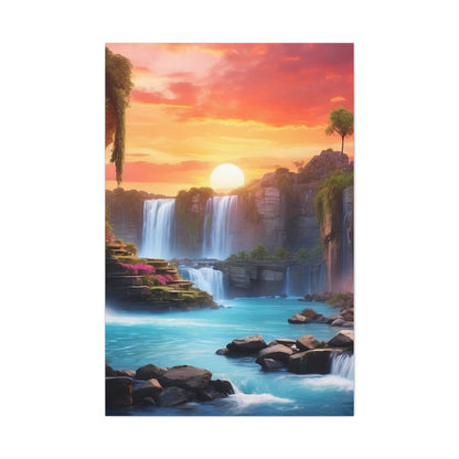 Majestic Waterfalls Art Canvas Ed. 25