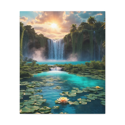 Majestic Waterfalls Art Canvas Ed. 42