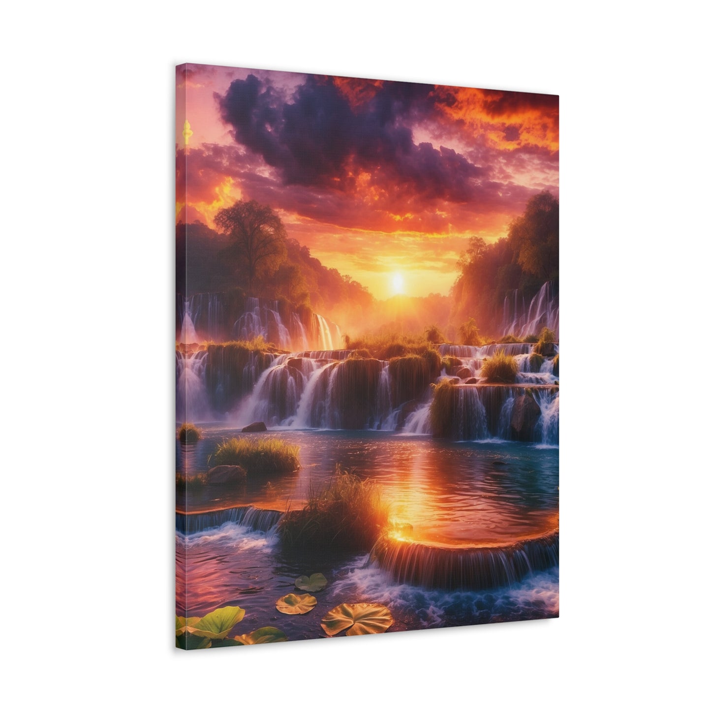 Majestic Waterfalls Art Canvas Ed. 18