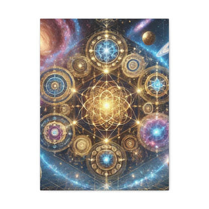 Sacred Geometry Art Canvas Ed. 69