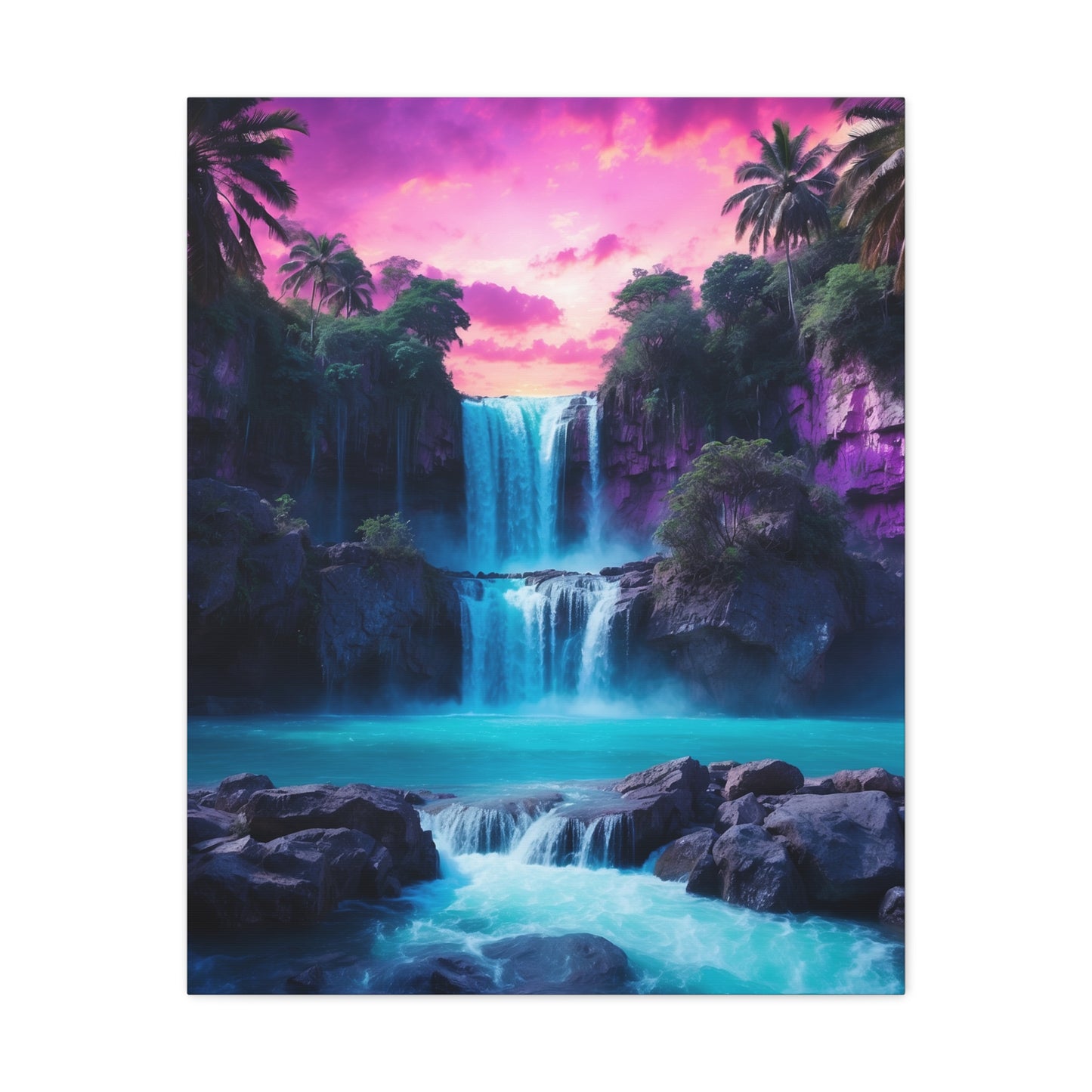 Majestic Waterfalls Art Canvas Ed. 29