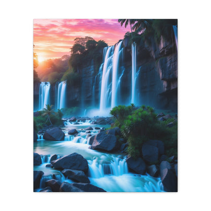 Majestic Waterfalls Art Canvas Ed. 37