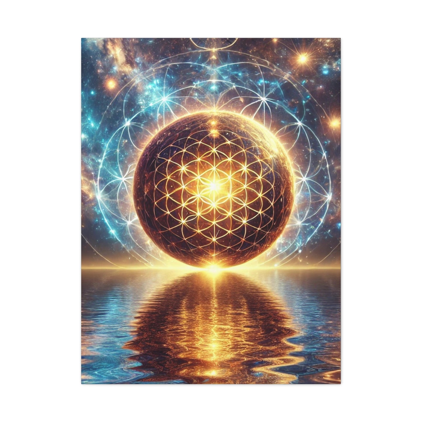 Sacred Geometry Art Canvas Ed. 52