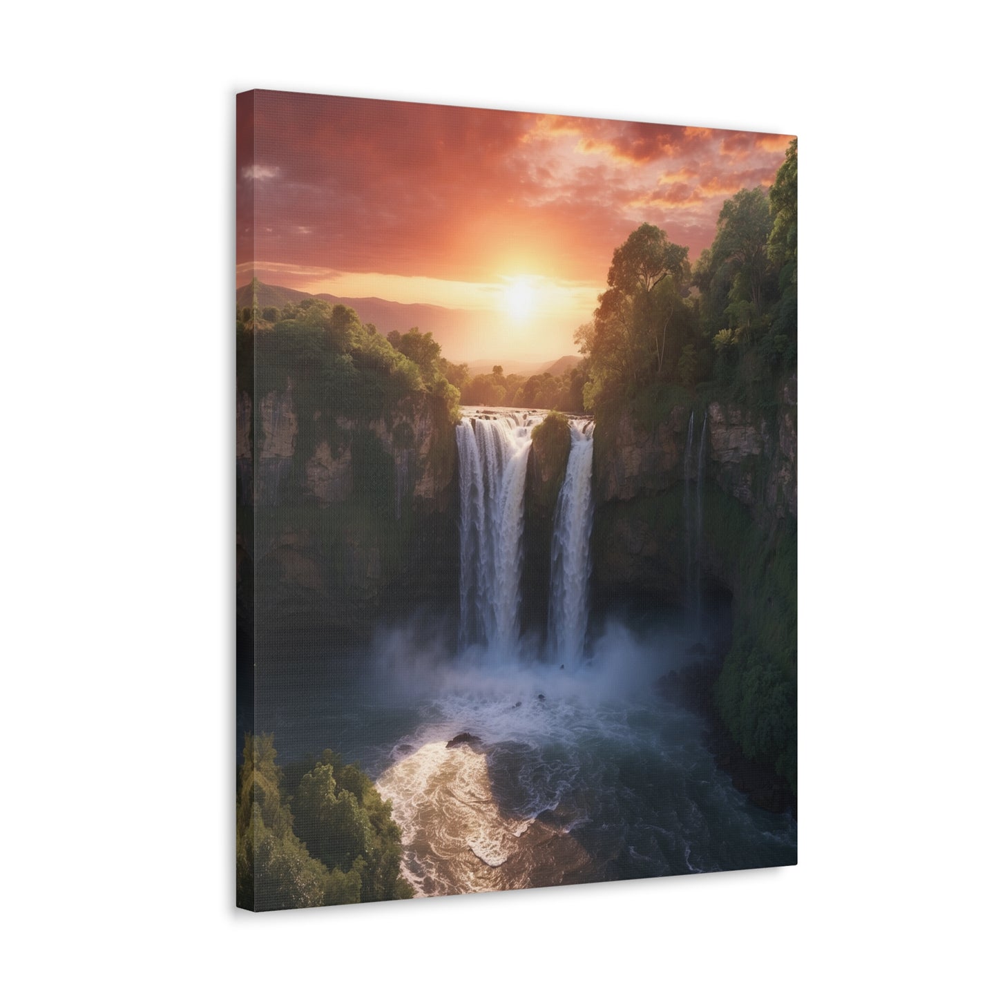 Majestic Waterfalls Art Canvas Ed. 28