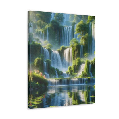 Majestic Waterfalls Art Canvas Ed. 9