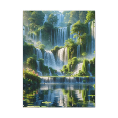 Majestic Waterfalls Art Canvas Ed. 9