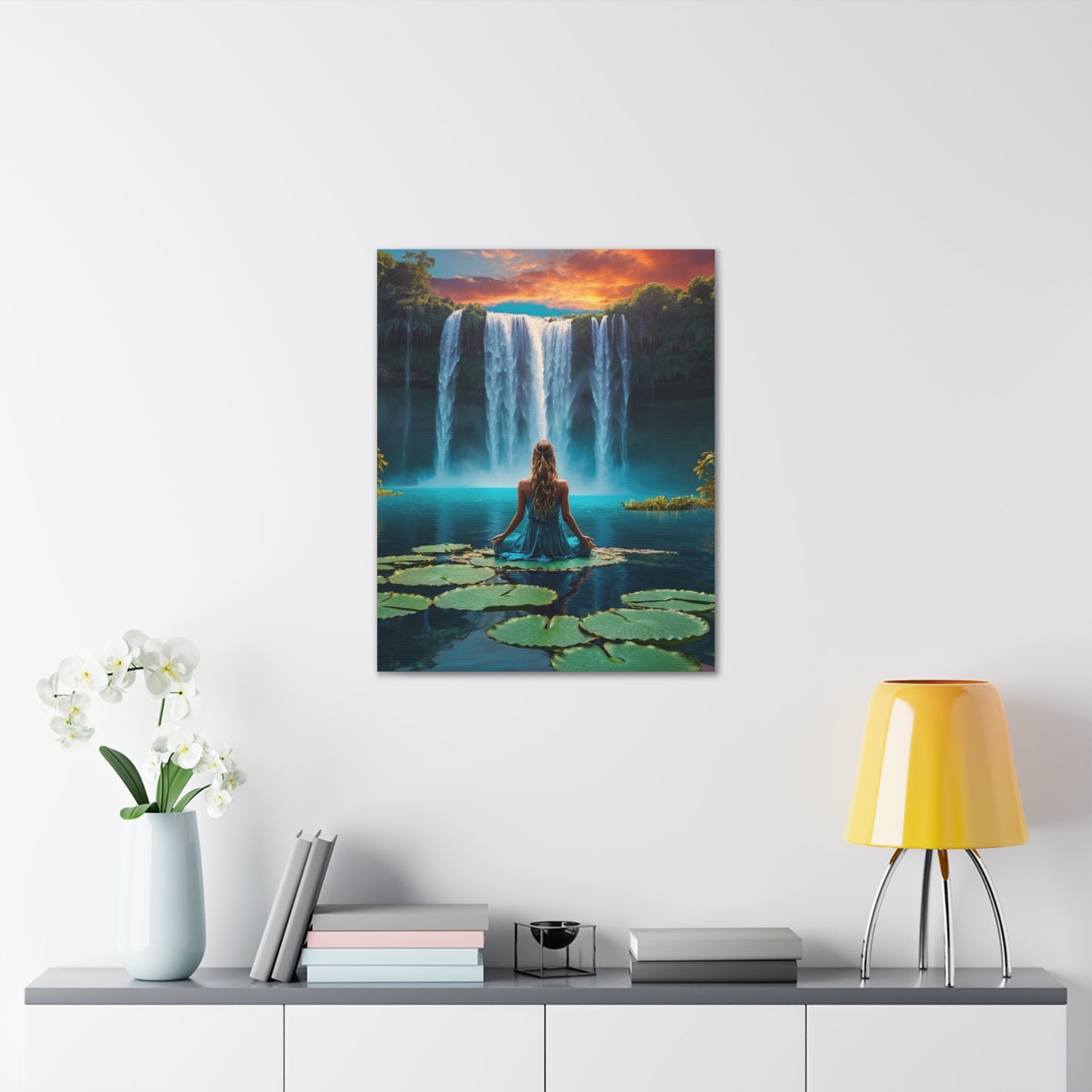 Blissful Lotus Art Canvas Ed. 2