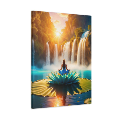 Blissful Lotus Art Canvas Ed. 15