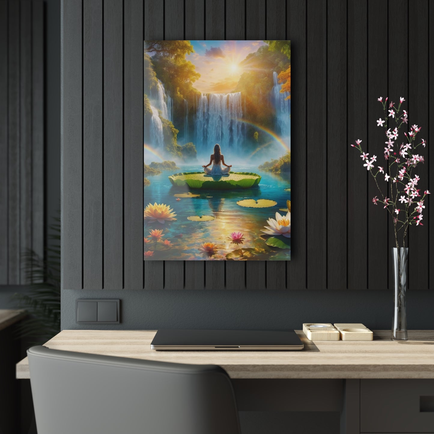 Blissful Lotus Acrylic Print Ed. 18