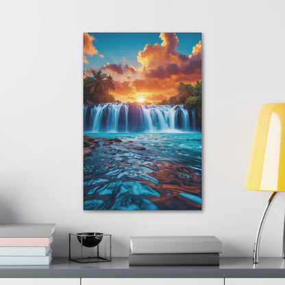 Majestic Waterfalls Art Canvas Ed. 43