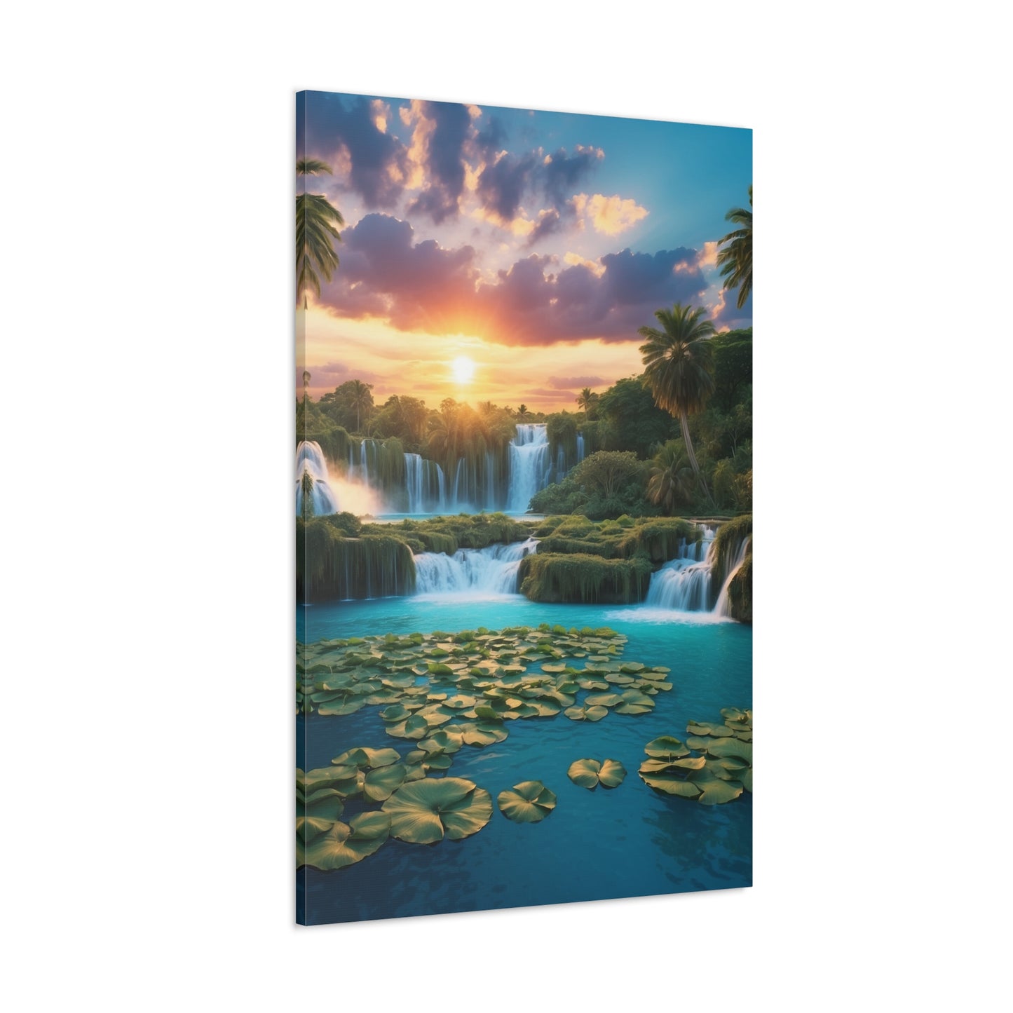 Majestic Waterfalls Art Canvas Ed. 41