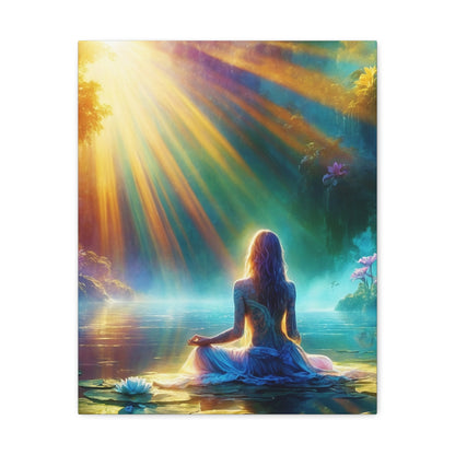 Blissful Lotus Art Canvas Ed. 5