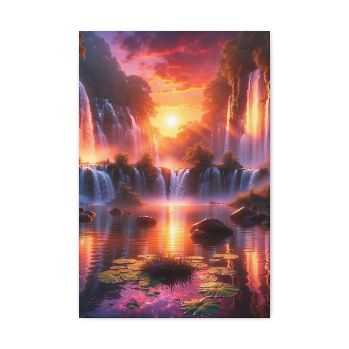 Majestic Waterfalls Art Canvas Ed. 22