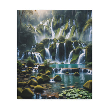 Majestic Waterfalls Art Canvas Ed. 13