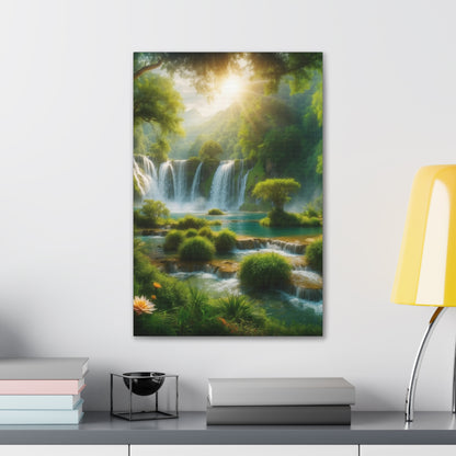 Majestic Waterfalls Art Canvas Ed. 2