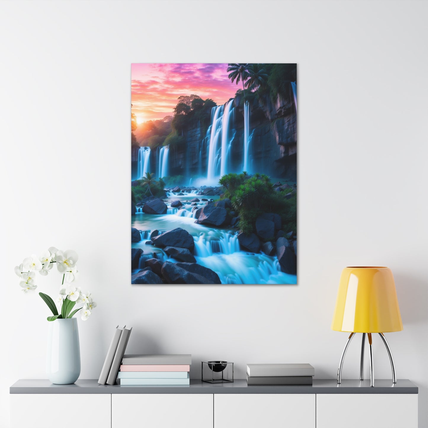 Majestic Waterfalls Art Canvas Ed. 37