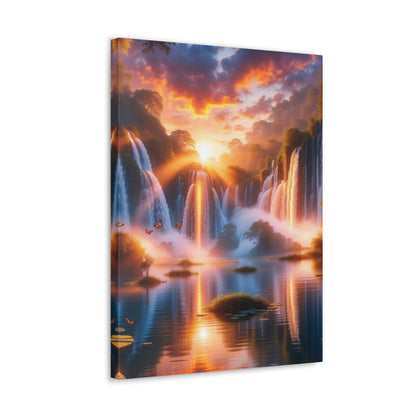 Majestic Waterfalls Art Canvas Ed. 20