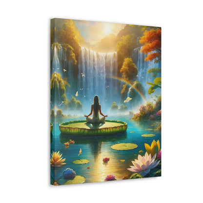 Blissful Lotus Art Canvas Ed. 16