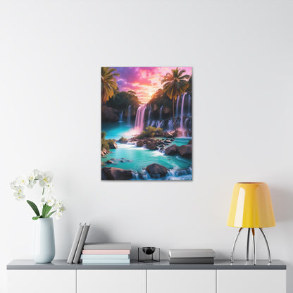 Majestic Waterfalls Art Canvas Ed. 36