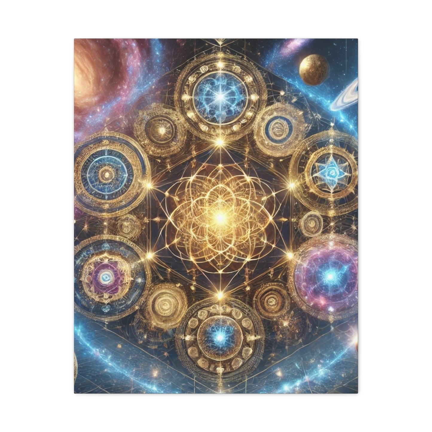 Sacred Geometry Art Canvas Ed. 69