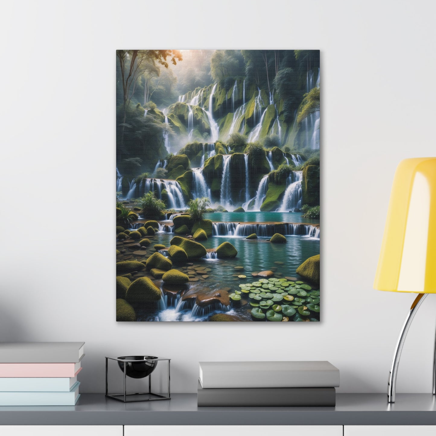 Majestic Waterfalls Art Canvas Ed. 13