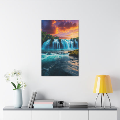 Majestic Waterfalls Art Canvas Ed. 46