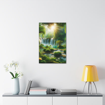 Majestic Waterfalls Art Canvas Ed. 4