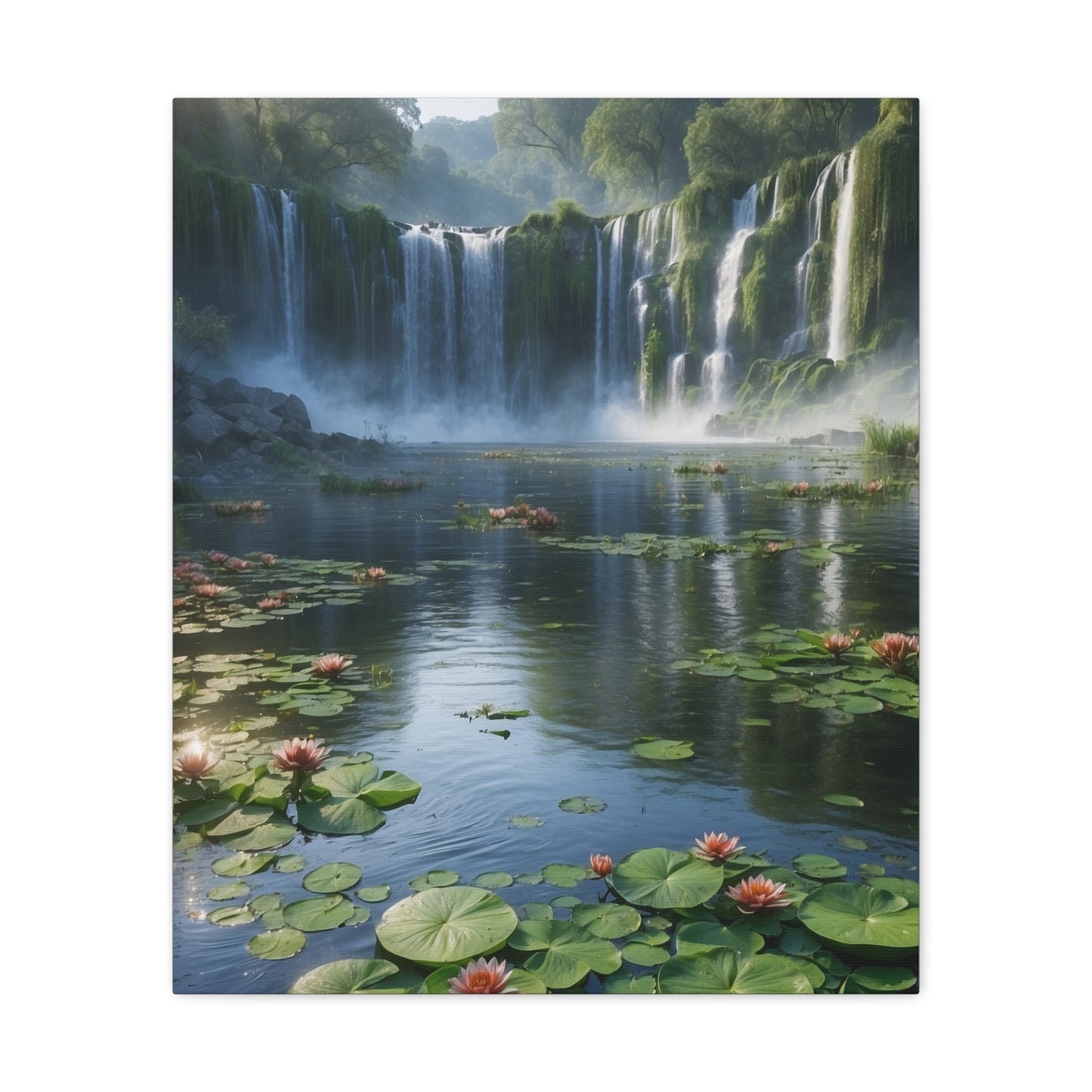 Majestic Waterfalls Art Canvas Ed. 7