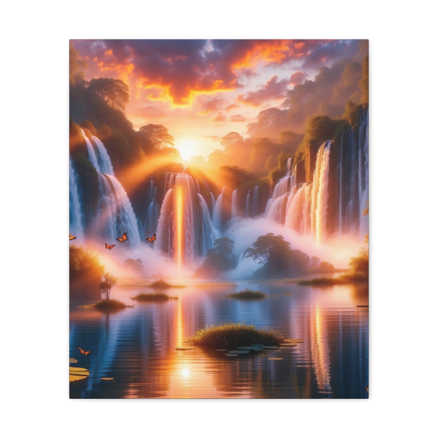 Majestic Waterfalls Art Canvas Ed. 20