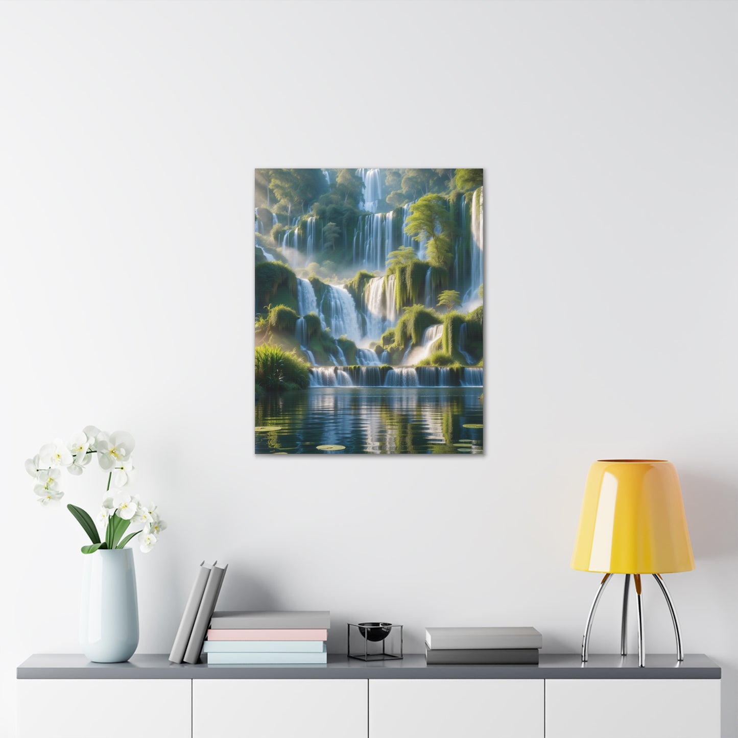 Majestic Waterfalls Art Canvas Ed. 10