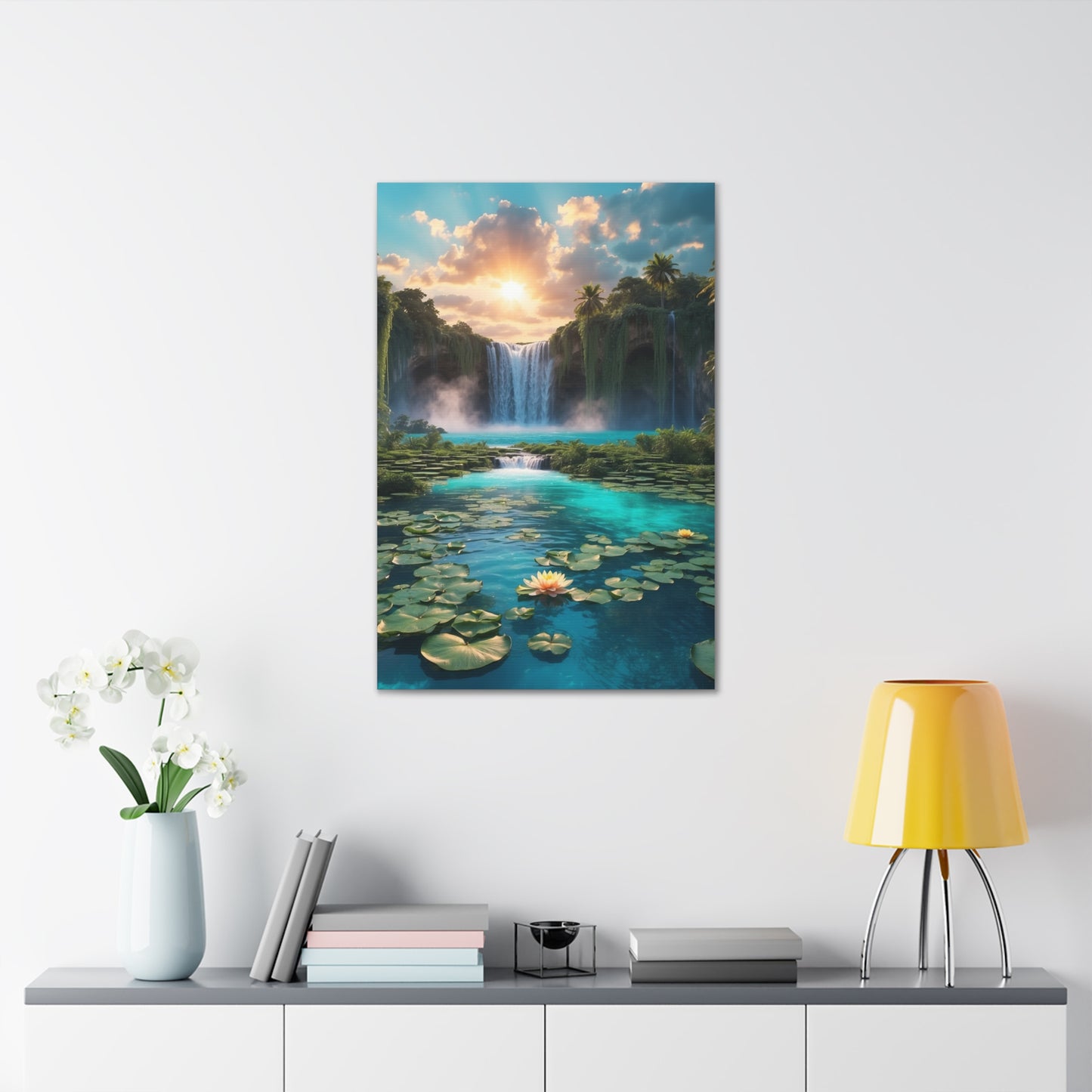 Majestic Waterfalls Art Canvas Ed. 42