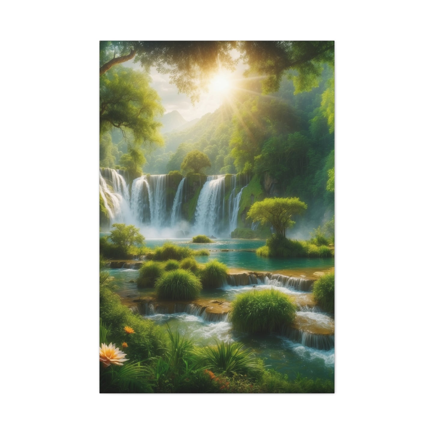 Majestic Waterfalls Art Canvas Ed. 2