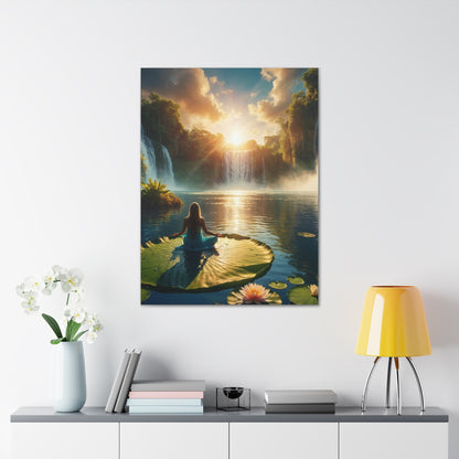 Blissful Lotus Art Canvas Ed. 11