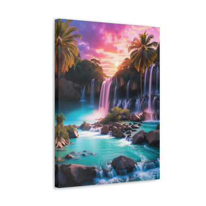 Majestic Waterfalls Art Canvas Ed. 36