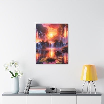 Majestic Waterfalls Art Canvas Ed. 22